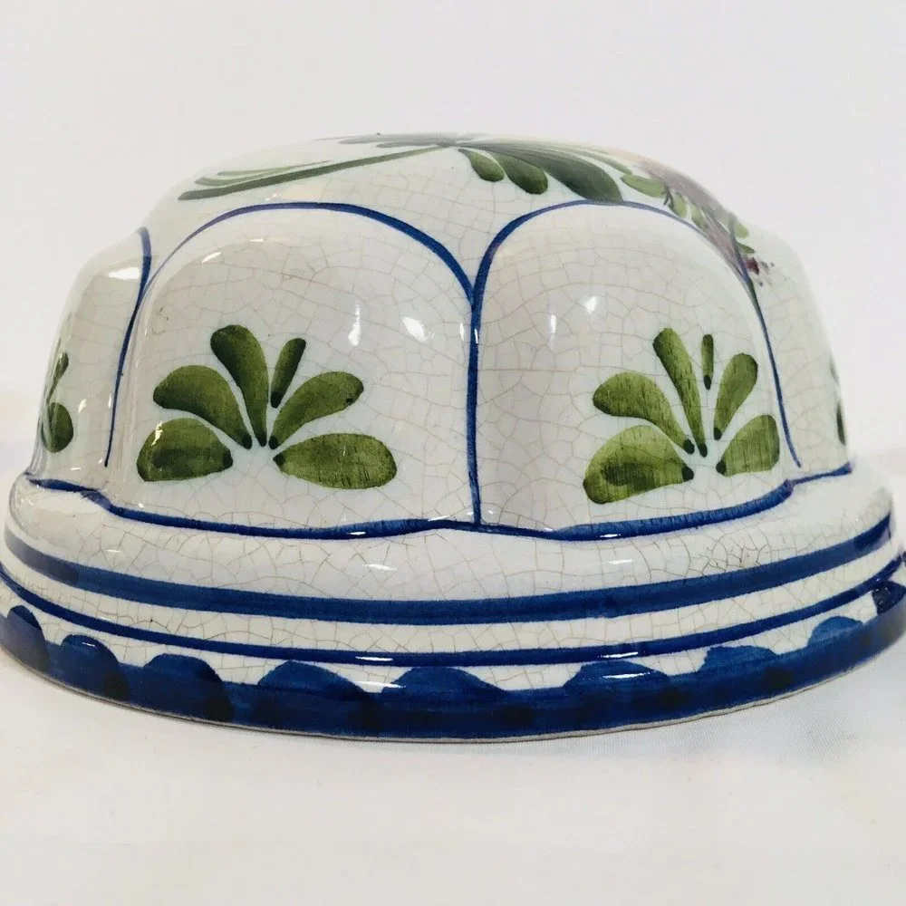 Three 3 Vtg 80’s ABC Ceramiche Bassano Hand PaintedItalian Dome Molds Hanging